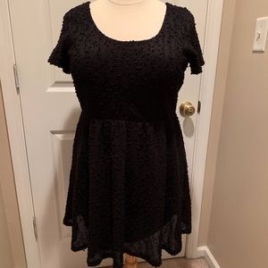 Jessica Simpson 1X Black Lace Dress